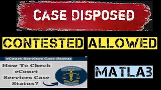 case disposed contested allowed meaning case disposed contested dismissed meaning case dispose [upl. by Anaujahs]