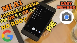 how to install gcam in mi a1 without root in Android pie 90 or oreo 81  No data wipe [upl. by Eladnyl]