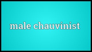 Male chauvinist Meaning [upl. by Silver343]