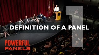 How to Moderate a Panel Discussion Definition of a Panel Video 1 4mins [upl. by Sigsmond]