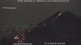 Mount Etna Volcano Live Streaming Webcam  Episode 11223 [upl. by Ermanno]