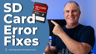 11 Fixes For SD Camera Card Errors  A Solution For Your SD Card Problem [upl. by Aihsar]