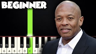 Dr Dre  Still DRE  BEGINNER PIANO TUTORIAL  SHEET MUSIC by Betacustic [upl. by Atter]