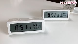 A pretty and practical  MUJI Digital Clock Review [upl. by Suiram]