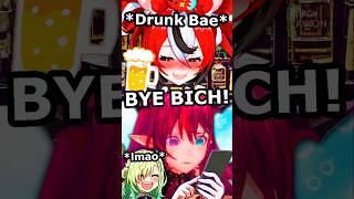 Drunk Bae Suddenly Called IRyS on Stream hololiveenglish hololive vtuber [upl. by Yelsehc]