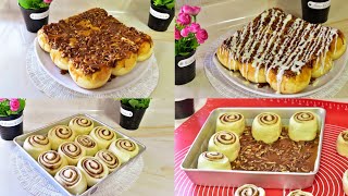 ستيكي بونزسينابون الكراميل بعجينه متل الغيمه بتنافس المحلات The best sticky buns Cinnabon [upl. by Clarie]