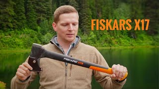 Fiskars X17 Splitting Axe  Review [upl. by Nazarius]