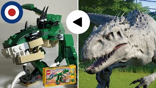 LEGO Creator 31058 Alternative build tutorial INDOMINUS REX、レゴクリエイター31058をインドミナスレックスに組み替え [upl. by Ereynihc]