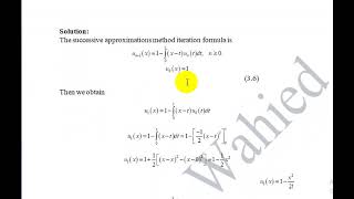 Picard Methodsolution of linear Volterra Integral Equation of second kind [upl. by Leblanc]