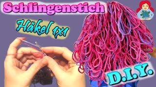 SCHLINGENSTICH  Häkeln für Anfänger • Sami Doll Tutorials [upl. by Ellene268]