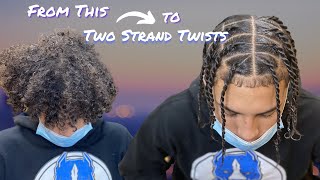 How to do Mens Two Strand Twists [upl. by Timothy450]