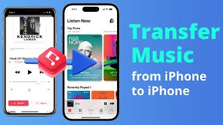 Latest How to Transfer Music from iPhone to iPhone  iOS163 Supported [upl. by Ojahtnamas]