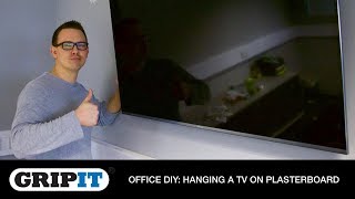 GripIt Office DIY Hanging a TV on Plasterboard [upl. by Enniroc]