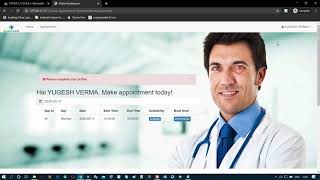 Online Doctor Appointment Booking System PHP and Mysql [upl. by Neyuh]