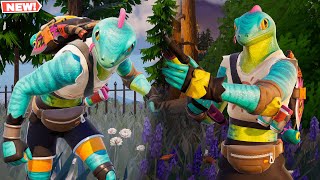 Fortnite Chapter 5 Season 4 Starter Pack Lizzik Skin GAMEPLAY [upl. by Ymas]