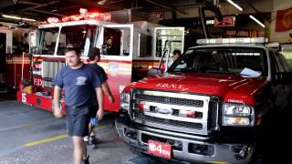 FDNY HD  quotFort Pittquot Engine 15 Battalion 4 Responding to a Fire Alarm [upl. by Naujud205]