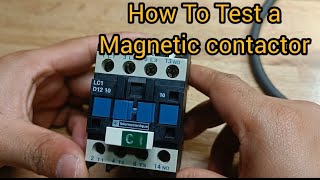 How To Test a Magnetic contactor  Electrical Rohit [upl. by Child]