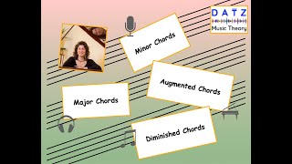 Major Minor Diminished amp Augmented Chords Made SIMPLE [upl. by Beckie]