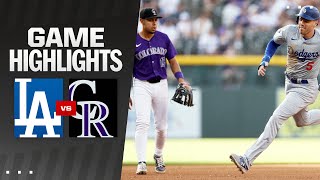 Dodgers vs Rockies Game Highlights 61724  MLB Highlights [upl. by Aicnelav]