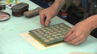 Japanese Woodblock printing at Edinburgh Printmakers [upl. by Eiffub]