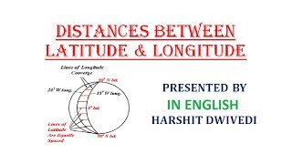 Variation of Distances between Latitudes and Longitudes Explained In English [upl. by Adlay]