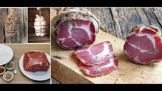 How to MAKE CURE and AGE ITALIAN CAPICOLA at home [upl. by Elamaj]