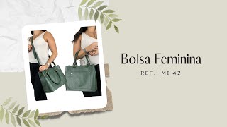 Bolsa Feminina em Couro Legitimo Ref MI 42 [upl. by Cleodal]