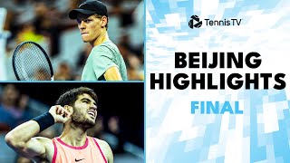 Jannik Sinner vs Carlos Alcaraz For The Title 🏆  Beijing 2024 Final Highlights [upl. by Masuh219]