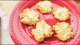 3 Ingredient Macaroon Cookies  Simply Bakings [upl. by Yrogreg714]