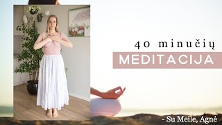 40 Minučių Meditacija pradedantiesiems [upl. by Atineg]