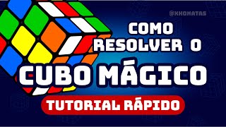 COMO MONTAR O CUBO MÁGICO  TUTORIAL RÁPIDO [upl. by Okun]