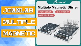 JOANLAB Multiple Magnetic Stirrer Hot Plate Digital Display Laboratory Stirrer Magnetic Mixer Heatin [upl. by Euqinna]