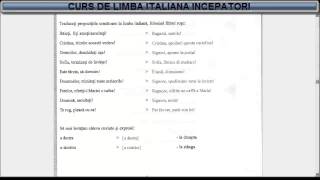 Învață Italiana Online Curs Incepatori temadictionar  Lectia 29 [upl. by Modie]