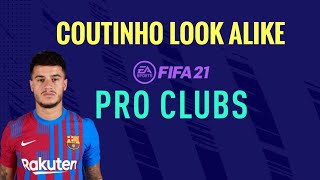 Philippe Coutinho  Fifa 22 Pro Clubs look alike [upl. by Garett]