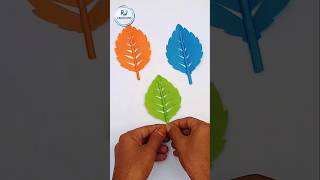 Beautiful Paper Leaf Making Craft Ideas  Diy Paper Leaf Shorts [upl. by Isnan]