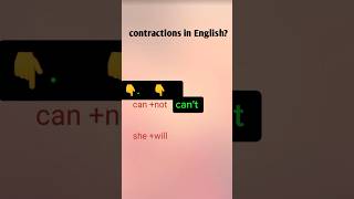 Contractions in English Speaking What are Contractions shortfeed shorts shortviral contraction [upl. by Odysseus]