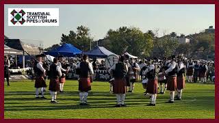 Transvaal Scottish Pipes amp Drums at Jeppe Grd 2 Selection 18 05 24 [upl. by Aseen]