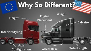 Why American and European Trucks Are So Different [upl. by Eikkin]