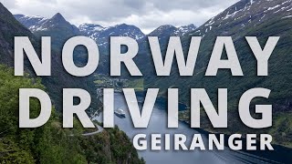 Driving Norway  Before and after Geiranger  June Month 🇳🇴 [upl. by Haroppizt]