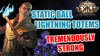 NO LONGER WORKS TOTEM META IS BACK  Static Ball Lightning Totem Build Guide 323 [upl. by Leahcimed]