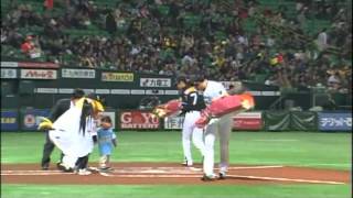 四島組 2012307和白中学校 野球部始球式 野球じんのすけラフタークレーン 足場 足場作業 レッカー作業 四島組四島正440 [upl. by Littman]