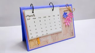 DIY Calendar 2020  How To Make Cute Desk Calendar For New Year [upl. by Ishmul]