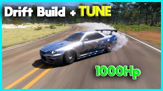 GTR SKYLINE Drift Build Forza Horizon 5  1000Hp drift Monster [upl. by Anyzratak]