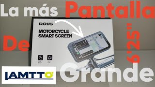 📽️🎁📺 Carplay prueba RC15 de Lamtto Android Auto GPS mirrorlink para moto quad bici barca [upl. by Sherrie]