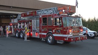 West HaverstrawNY Fire Department New 2021 KME Ladder 2399 [upl. by Eynttirb584]