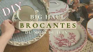 Grand haul videgreniers et brocantes du mois de juin  DIY amp récup  Seconde main [upl. by Aitekram713]