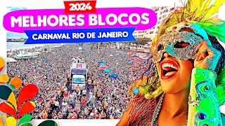 Os melhores BLOCOS de CARNAVAL do RIO DE JANEIRO 2024 [upl. by Killie]