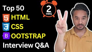 TOP 50 HTML CSS Bootstrap Interview Questions and Answers [upl. by Brufsky]