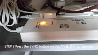 How To Unpair Ikea Ansluta Remote Light Switch from Ansluta Transformer [upl. by Ahsenar]