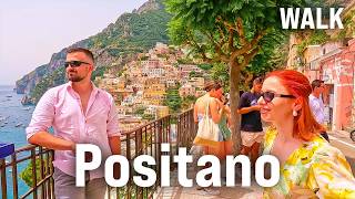 POSITANO Walking Tour 2024  Panoramic Views Beach amp Captions  AMALFI Coast Italy 4K60fps [upl. by Saul]